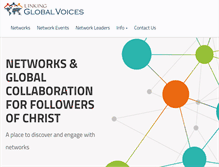 Tablet Screenshot of linkingglobalvoices.com